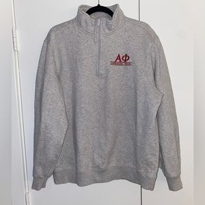 alpha phi sweater 1/4 zip